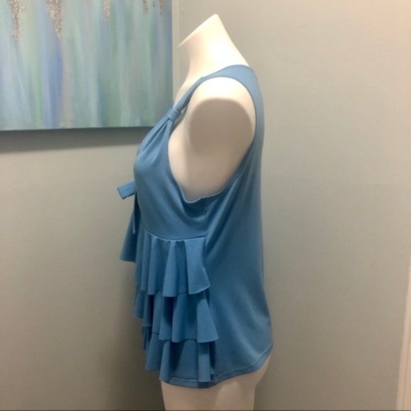 INC Ruffle Bow Front Tank Top - Picture 2 of 5
